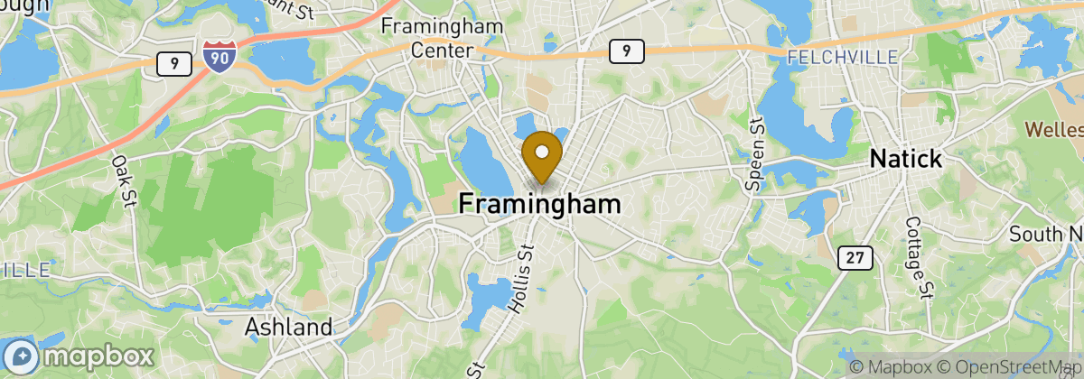 Map location: Framingham