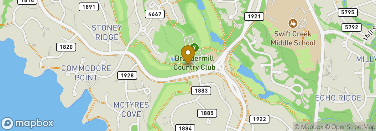 Map location: Brandermill Country Club