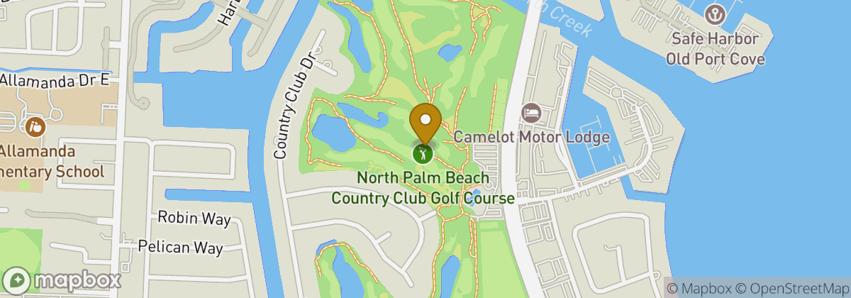 Map location: North Palm Beach Country Club Golf Course