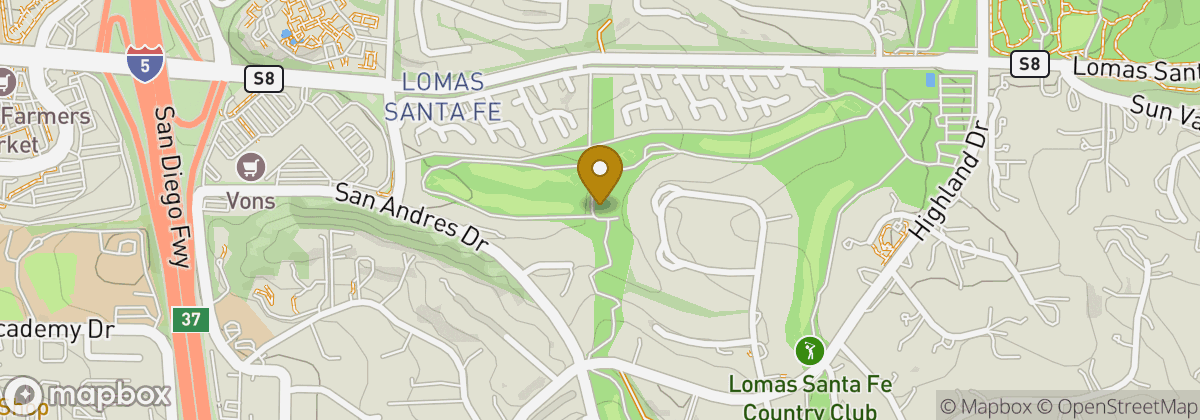 Map location: Lomas Santa Fe Country Club