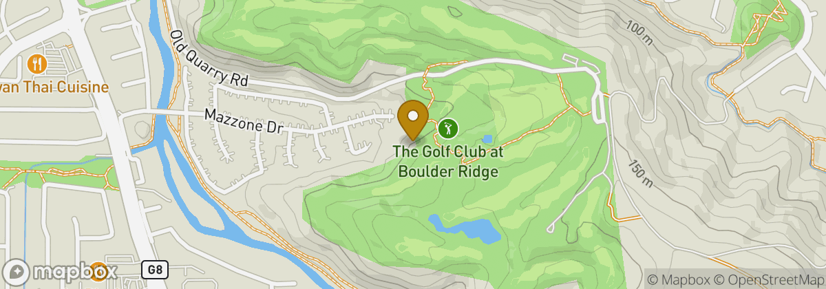 Map location: The Golf Club at Boulder Ridge