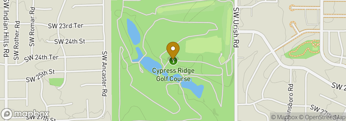 Map location: Cypress Ridge Golf Course