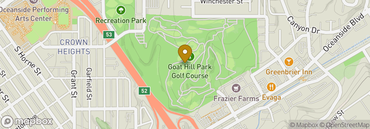 Map location: Goat Hill Park Golf Course