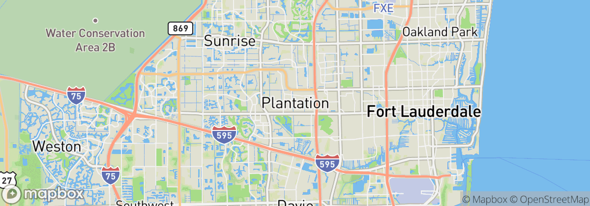 Map: Plantation, FL
