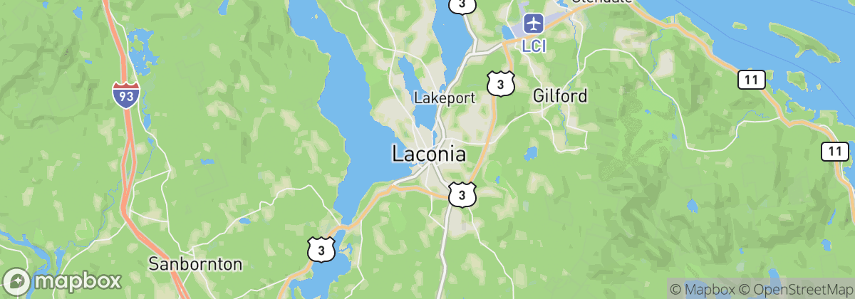 Map: Laconia, NH