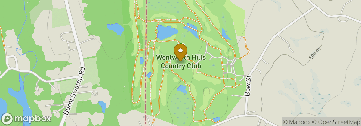 Map location: Wentworth Hills Country Club