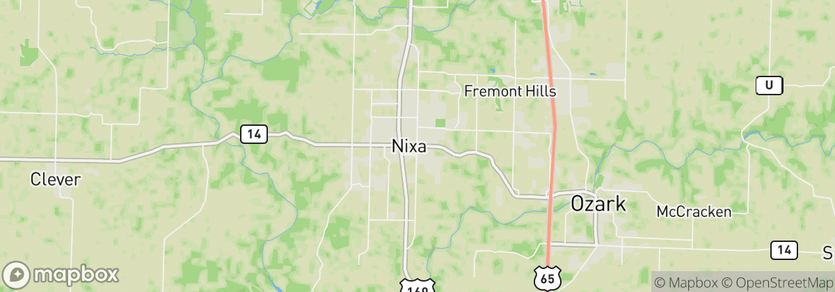 Map: Nixa, MO
