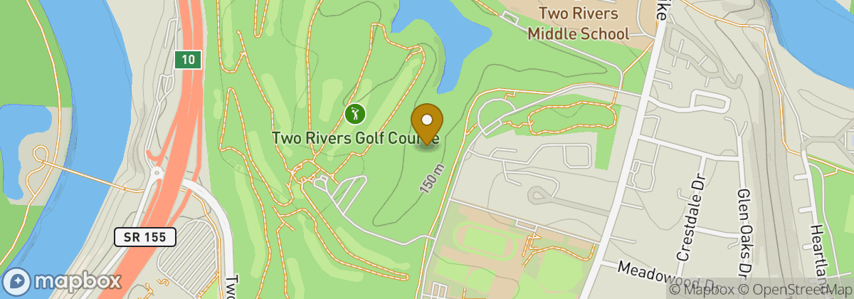 Map location: Two Rivers Golf Course