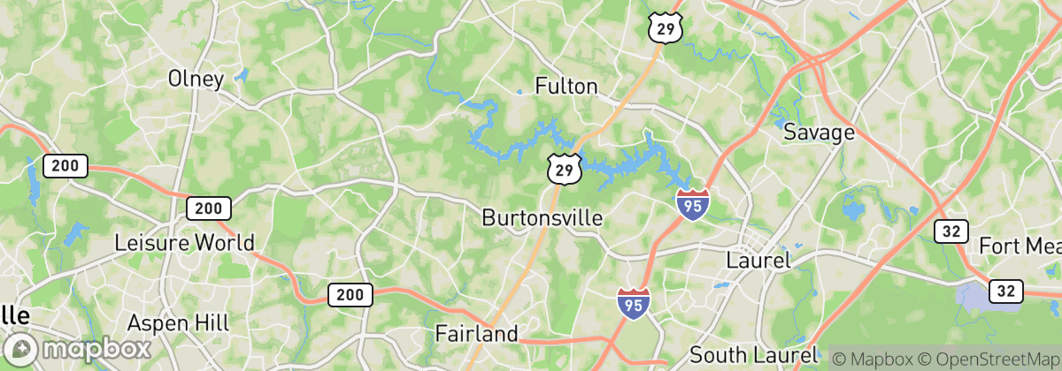 Map: Burtonsville, MD