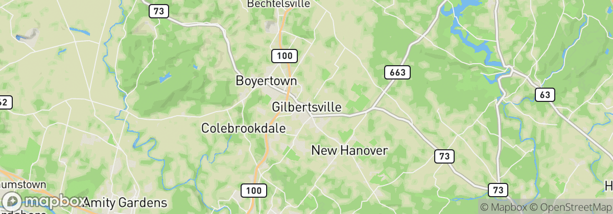 Map: Gilbertsville, PA