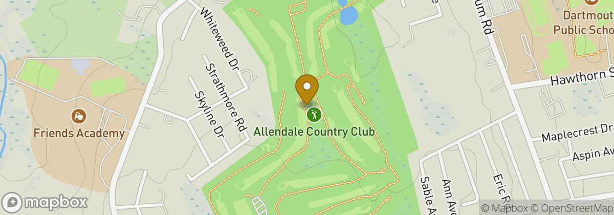 Map location: Allendale Country Club