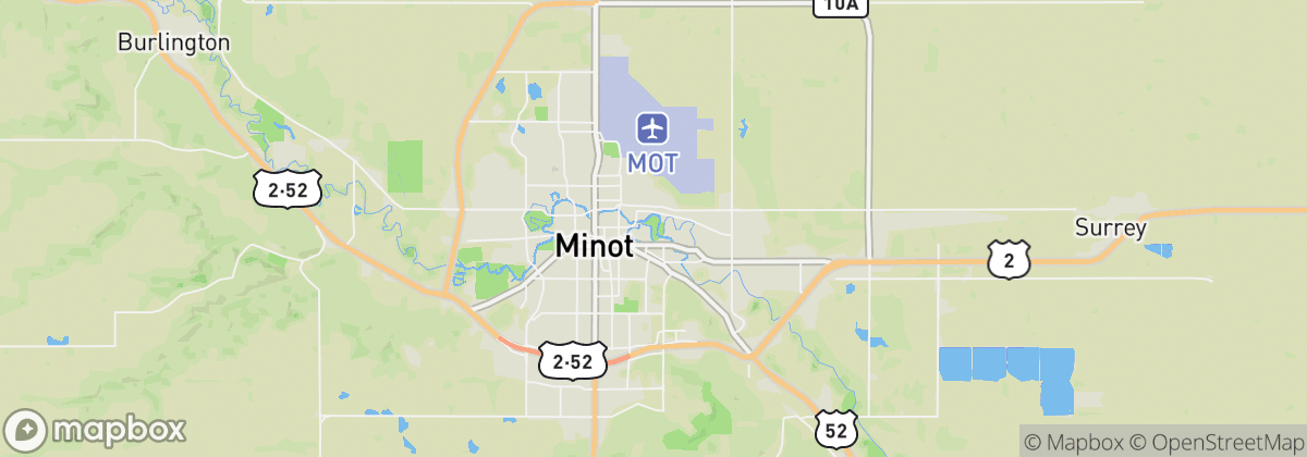 Map: Minot, ND
