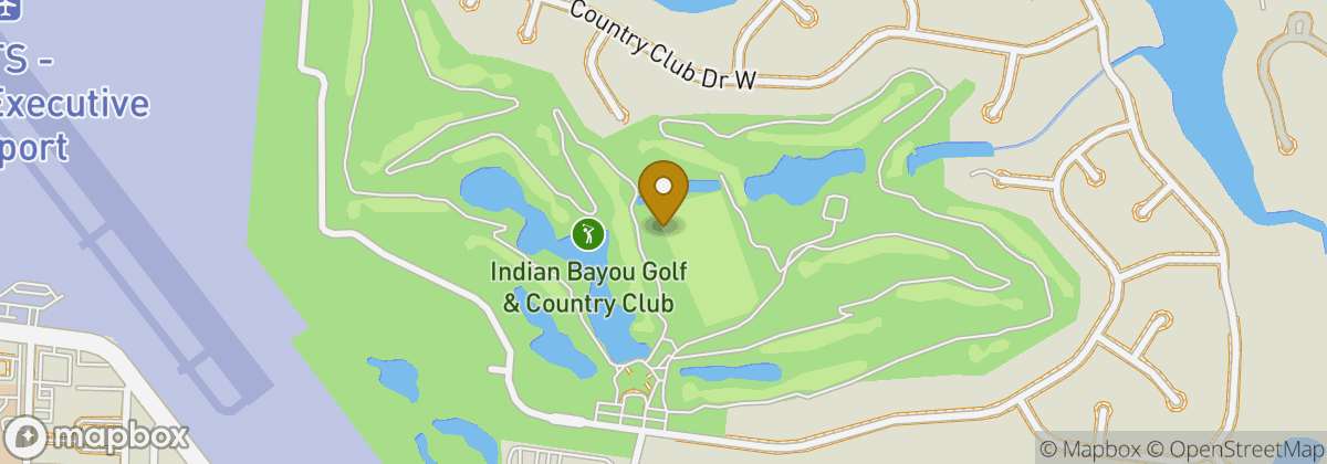 Map location: Indian Bayou Golf & Country Club