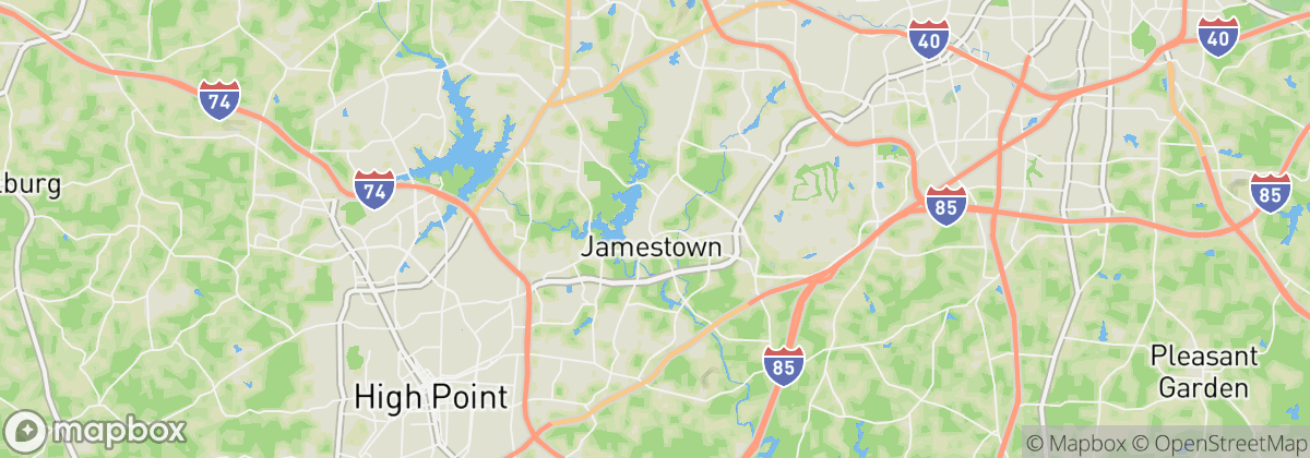 Map: Jamestown, NC