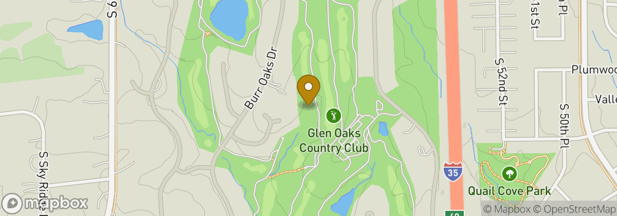 Map location: Glen Oaks Country Club