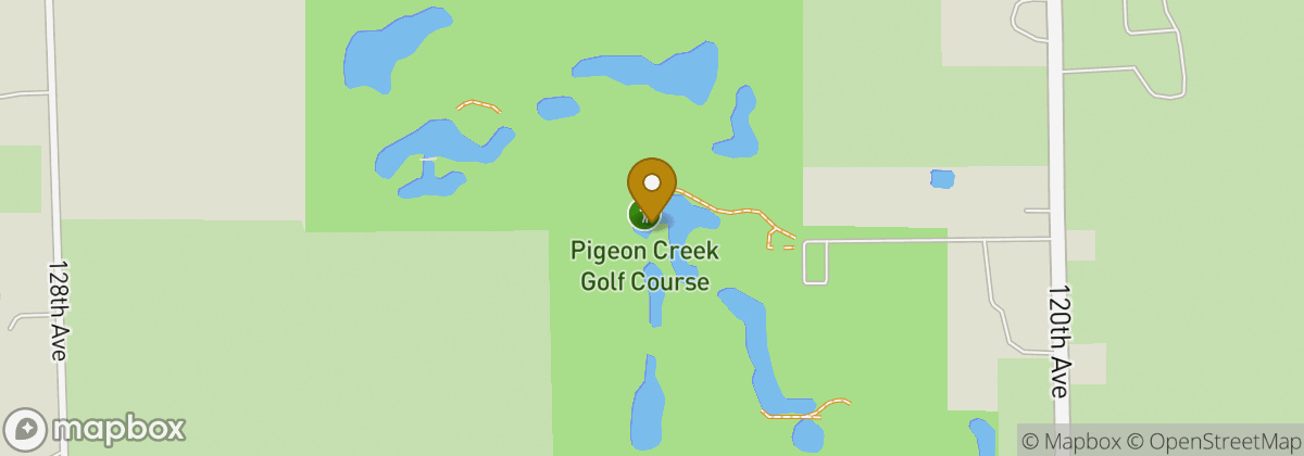 Map location: Pigeon Creek Golf Course