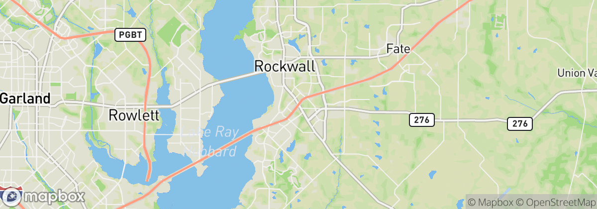 Map: Rockwall, TX