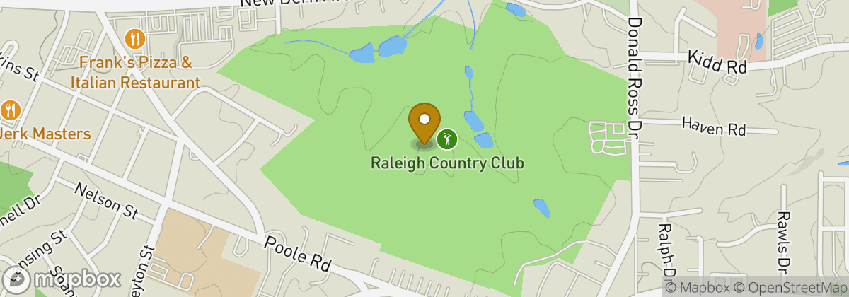 Map location: Raleigh Country Club