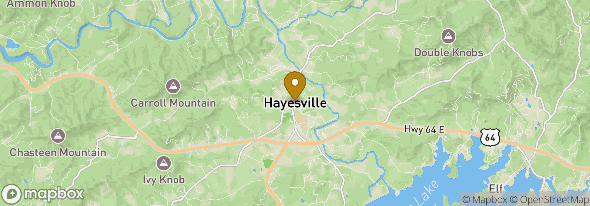Map location: Hayesville