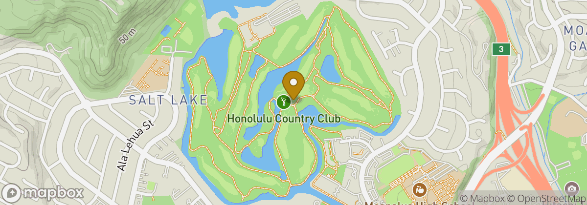 Map location: Honolulu Country Club