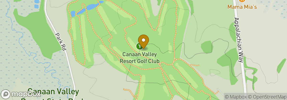 Map location: Canaan Valley Resort Golf Club