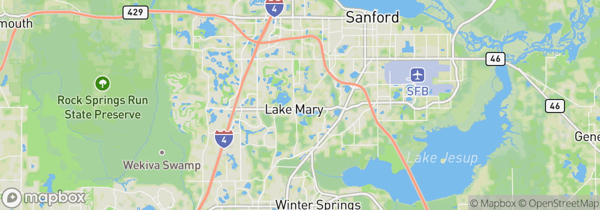 Map: Lake Mary, FL