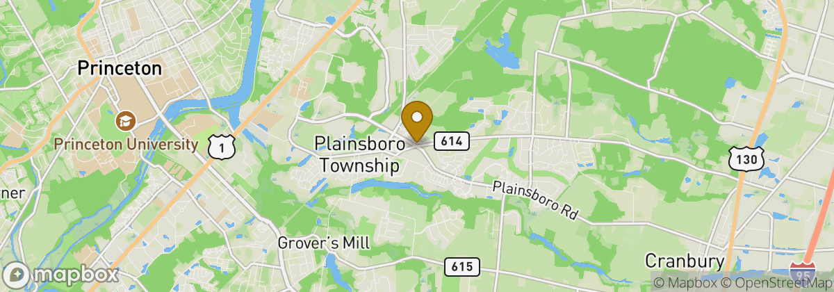 Map location: Plainsboro Township