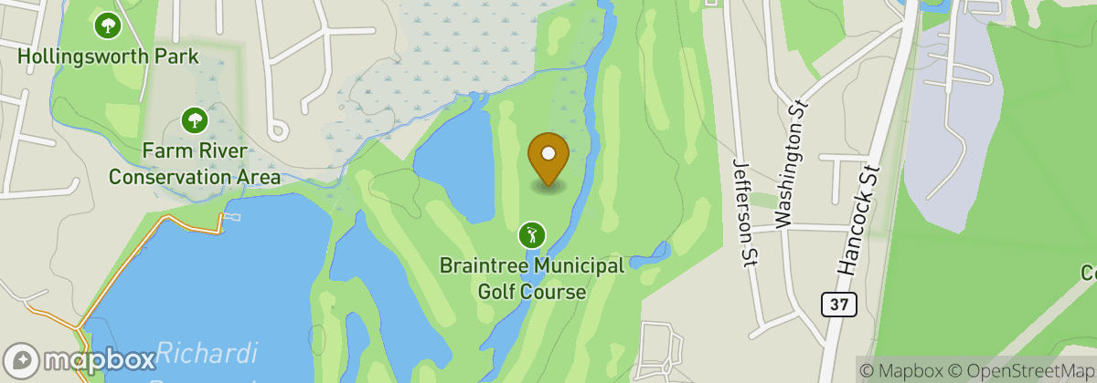 Map location: Braintree Municipal Golf Course