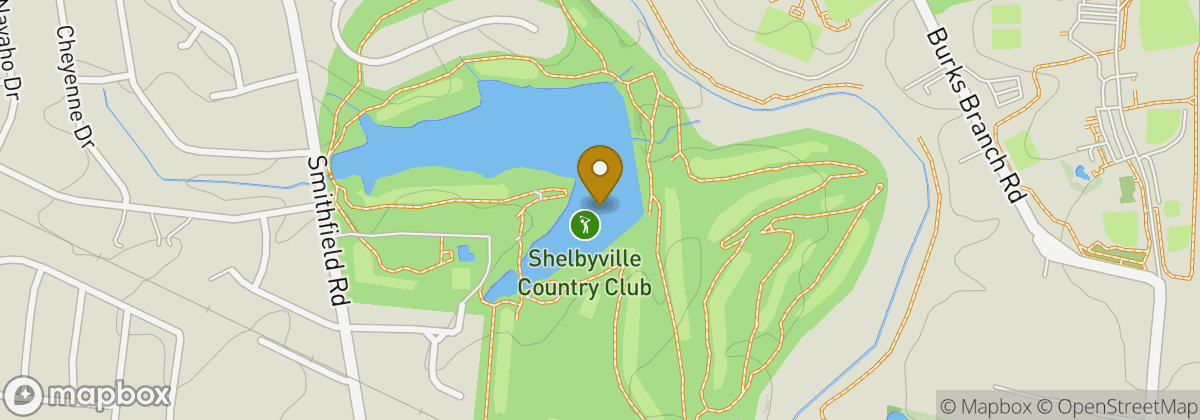 Map location: Shelbyville Country Club