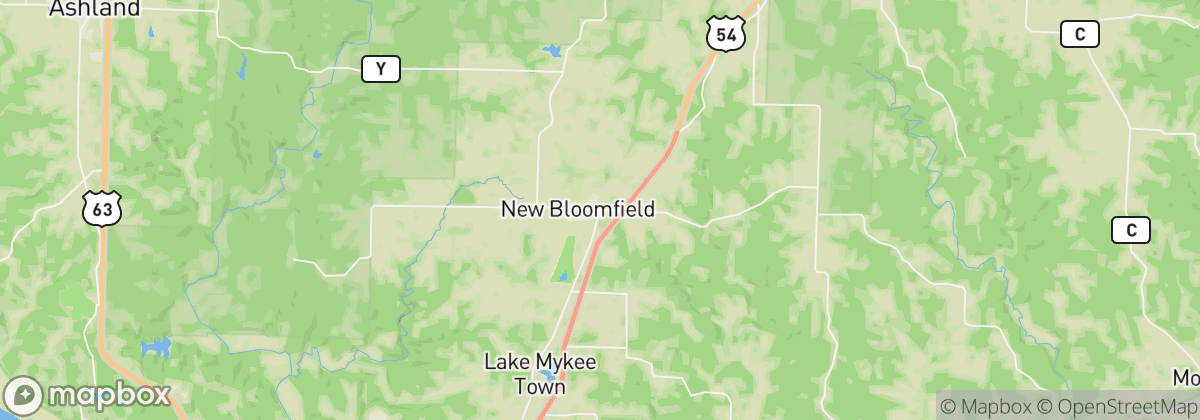 Map: New Bloomfield, MO