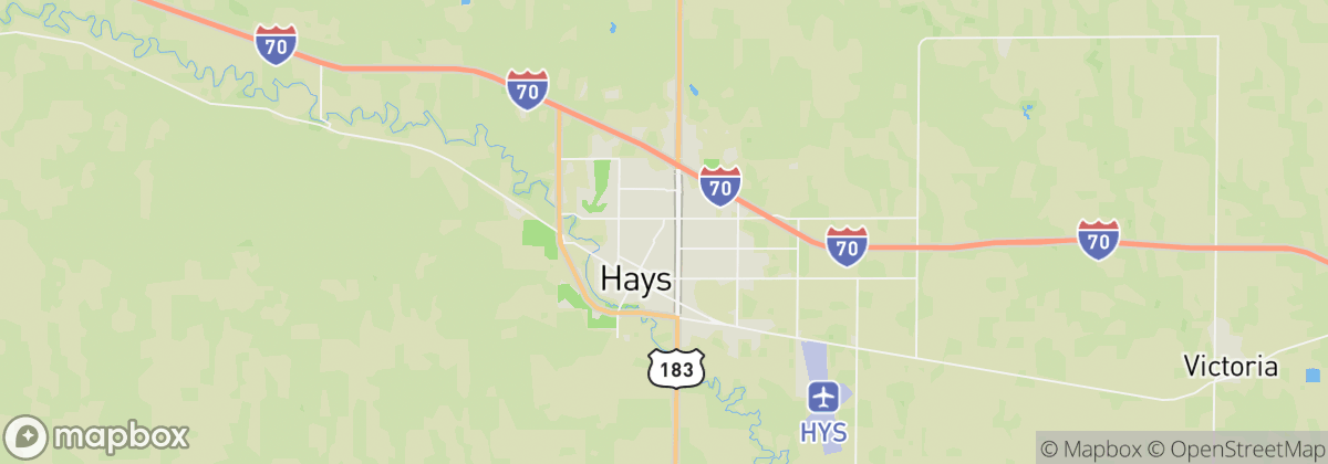 Map: Hays, KS