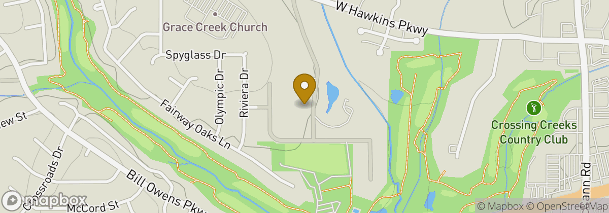 Map location: Crossing Creeks Country Club