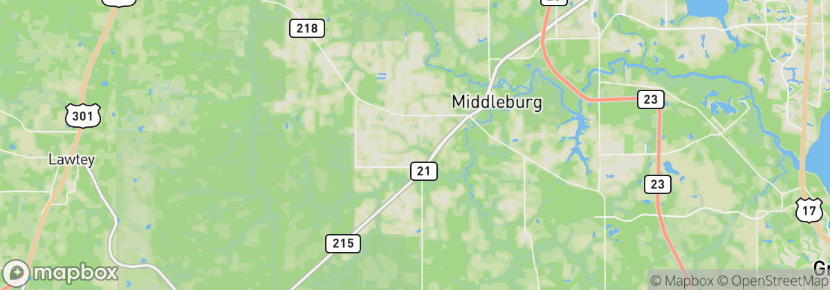 Map: Middleburg, FL