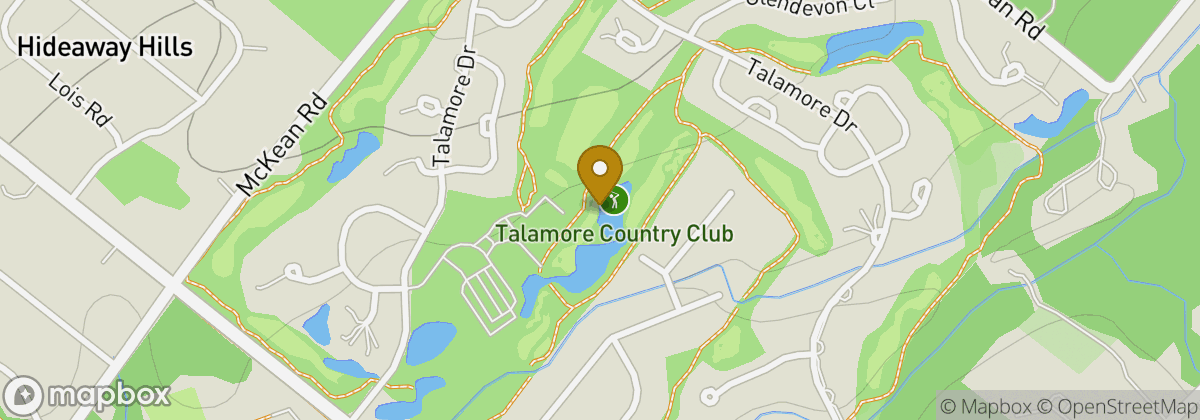 Map location: Talamore Country Club