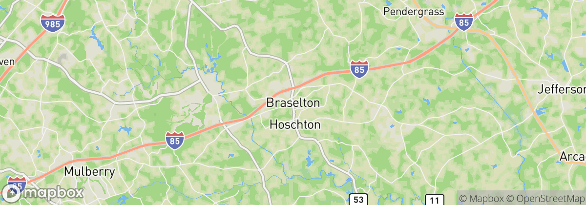 Map: Braselton, GA