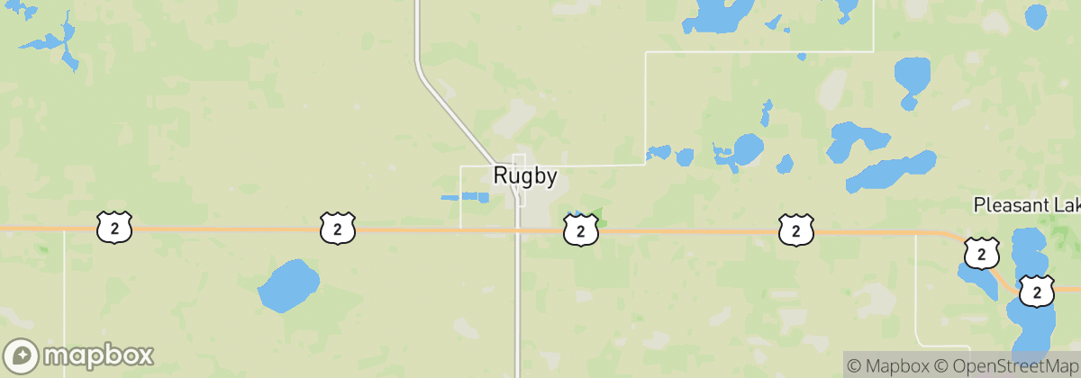 Map: Rugby, ND