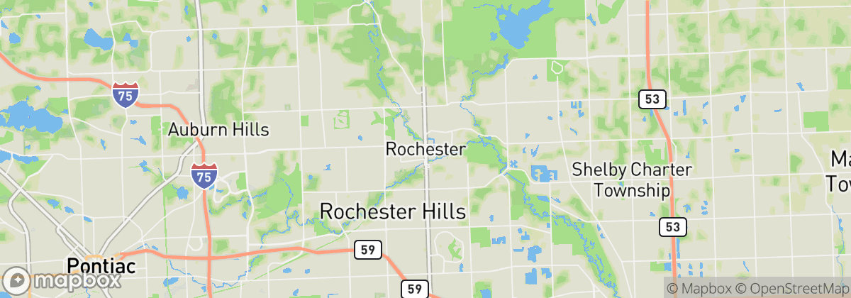 Map: Rochester, MI