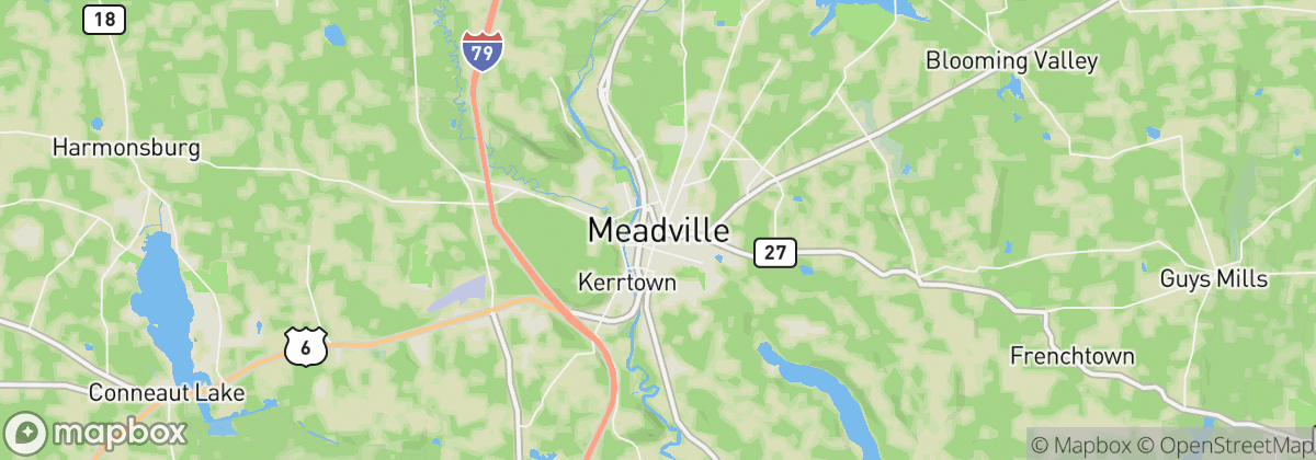 Map: Meadville, PA