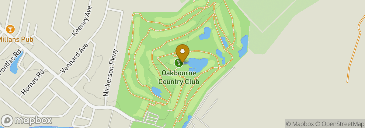 Map location: Oakbourne Country Club