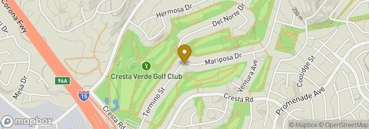 Map location: Cresta Verde Golf Club