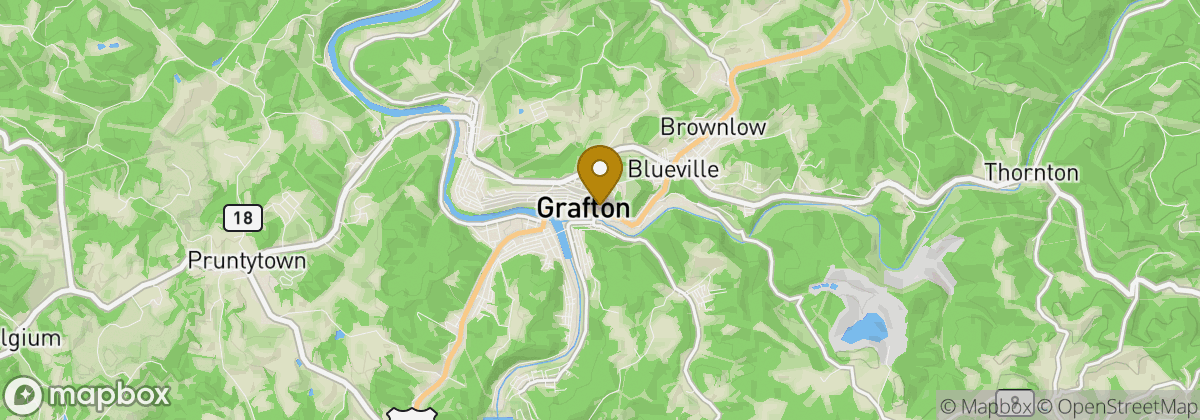 Map location: Tygart Lake Public Golf Course