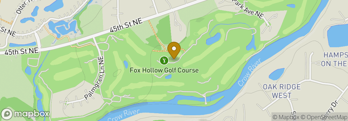 Map location: Fox Hollow Golf Course