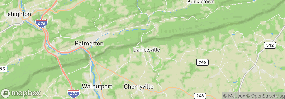Map: Danielsville, PA