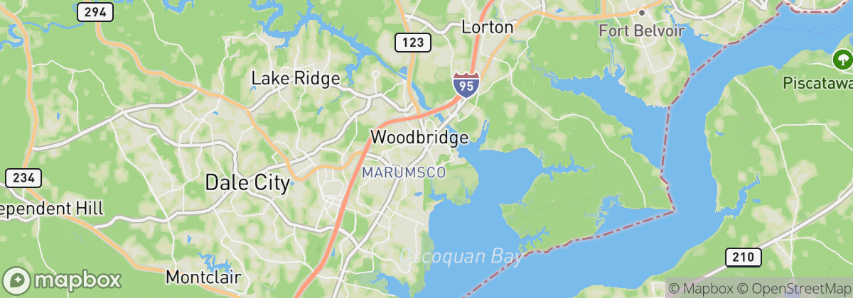 Map: Woodbridge, VA