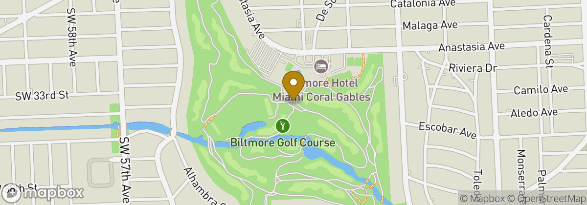 Map location: Biltmore Golf Course