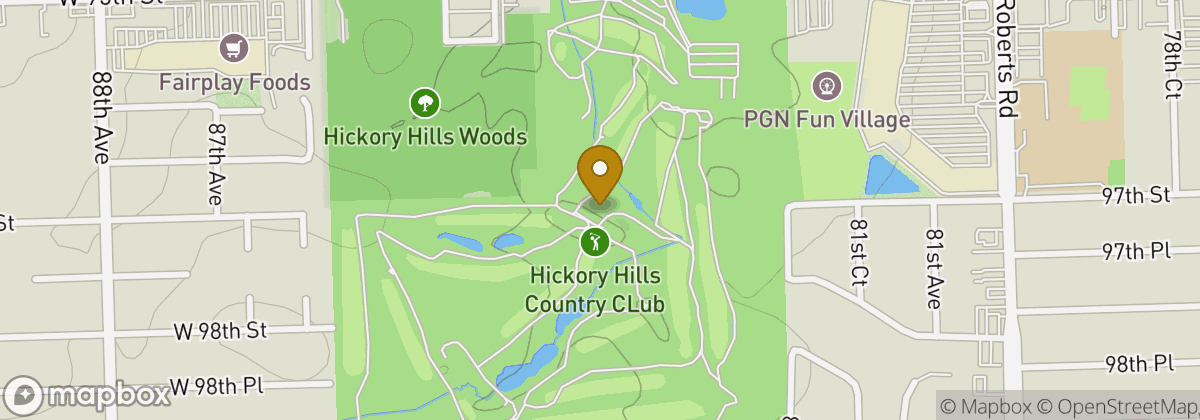 Map location: Hickory Hills Golf Club