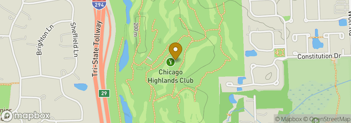 Map location: Chicago Highlands Club
