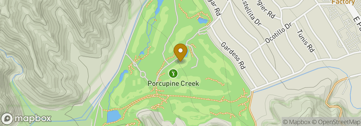 Map location: Porcupine Creek