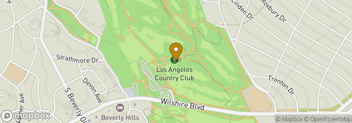 Map location: Los Angeles Country Club