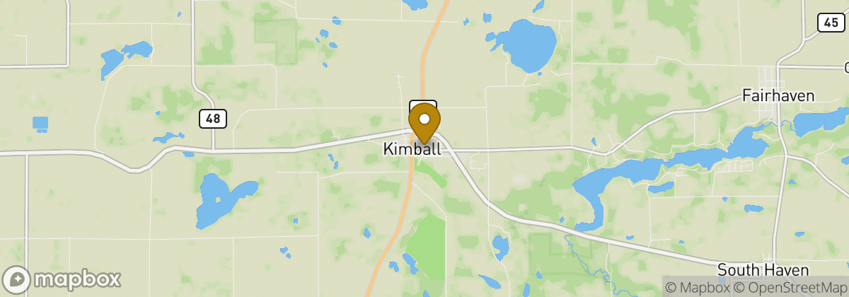 Map location: Kimball